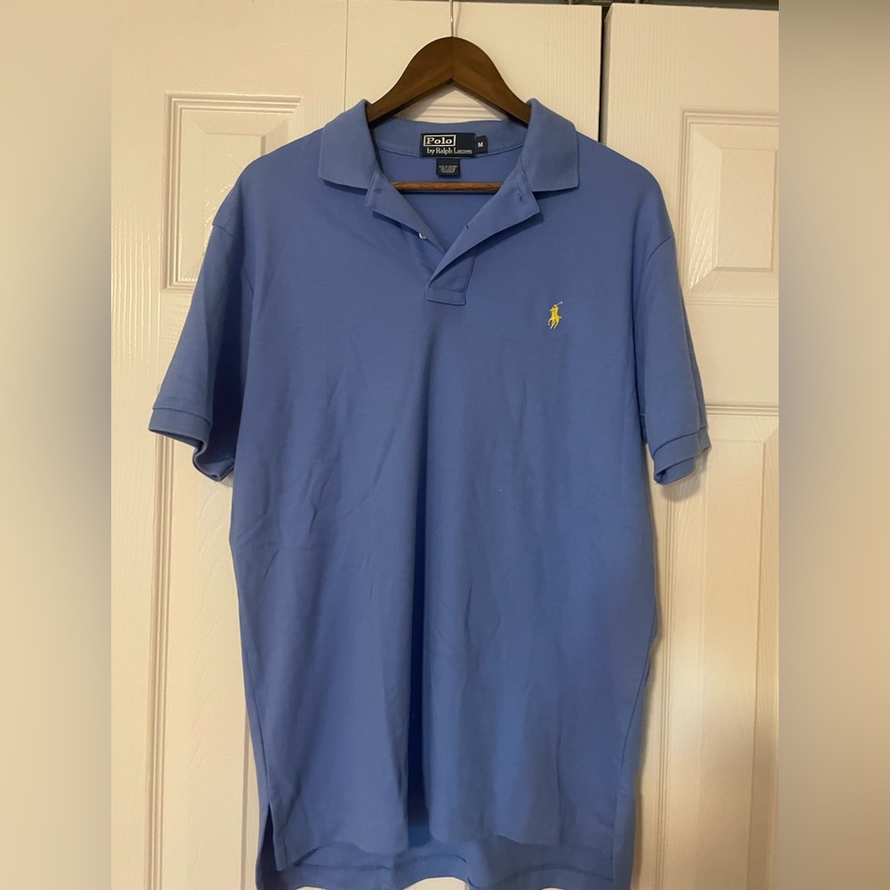 Blue men’s Ralph Lauren polo